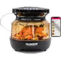 Nuwave Primo Grill Oven, New &amp; Improved 2023, Countertop Toaster Oven Convection Top &amp; Grill Bottom for Surround Cooking