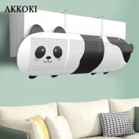 Adjustable Air Conditioner Covers for Home Wall Mounted Dust-Proof Aircon Guide Wind Deflector Baffles Cleaning Protective Tools