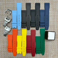 Watch Band FRubber Soft Durable Fits For IWC Quick Release Strap Bracelet 20 21mm Classic Stainless Steel Buckl