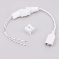 AC 220V ke DC 5V/1A 5W kamera Wifi putih DIY Monitorn perempuan USB Adapter penghantaran modul
