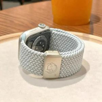 適用小米9Pro耳機小狗編織磁吸錶帶iWatchS11紅米654通用華為FIT4薄荷綠（不含手錶）適用：華為22mm