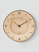 木紋鐘表掛鐘客廳掛表簡約北歐時尚家用時鐘掛墻現代創意石英鐘表