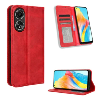 For OPPO A78 4G Cover Luxury Flip Leather Wallet Magnetic Adsorption Case For OPPO A78 5G OPPO A58 5G Phone Bags