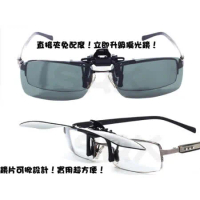 【外銷精品POLARIZED偏光鏡夾片】近視眼鏡專用夾式可掀 抗UV400 開車 釣魚 運動 單車 必備
