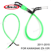 For KAWASAKI NINJA ZX-10R 2011-2015 Throttle Line &amp; Clutch Cable Steel Wire Motorcycle Replacement ZX10R ZX 10R 2012 2013 2014
