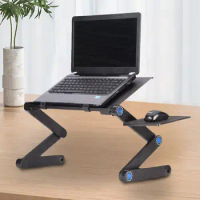 Laptop Bed Desk Book Stand And Drawer Laptop Stand With Mouse Pad And Anti-slip Clip For Drawing Bed Sofa Working Couch