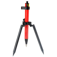 Survey Bipod with Prism Pole 39cm 10" Legs Aluminum For Total Stations GPS Seco Instrument