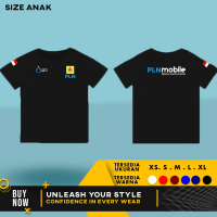 Kaos Anak Baju PLN MOBILE Listrik Pintar Semua Makin Mudah | Cotton Combed 30s