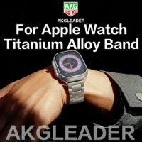Akgleader Titanium Alloy Band For Apple Watch 8 Ultra 49mm Series 7 6 4 5 Strap iwatch 1 2 3 watch bands