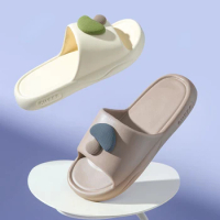 Xiaomi Women's Thick Sole Summer Beach Slides Bathroom Anti Slip Slipper Soft Sandals Simplicity Ultra Light Thick Soled Shoes