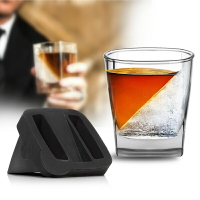 冰酒杯冰鎮威士忌杯伏特加洋酒烈酒杯玻璃水杯冰山杯帶硅膠冰模