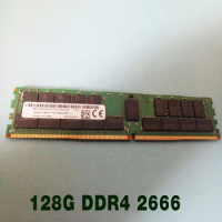 1 pcs For MT RAM MTA144ASQ16G72PSZ-2S6G1 128GB PC4-2666V ECC REG Server Memory Fast Ship High Quality 128G 2S4RX4 DDR4 2666