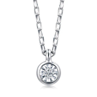 【點睛品】Daily Luxe 炫幻小氣泡 18K金鑽石項鍊