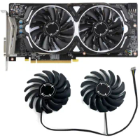 NEW PLD09210S12HH PLD10010S12HH GPU Fan，For MSI RX 580、RX 570、RX 480、RX 470 ARMOR、P106-100 Mining Video card cooling fan