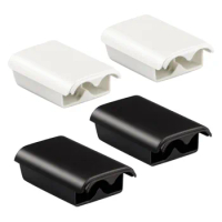 500pcs/lot Black &amp; white Battery Case Cover Shell For Xbox 360/xbox360 Wireless Controller Rechargeable Battery