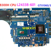 L24338-601 DA0G3DMBCD0 w GTX1060/3GB Graphics i5-8300H CPU for HP OMEN 15-dc0004la 15-DC0011NR 15-dc0038TX Laptop PC Motherboard
