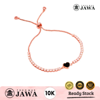 Gelang Tali Emas Serut Lovclifa Kadar 10 Karat Toko Mas Jawa - Rosegold dengan Berat ± 0.5 gram
