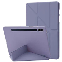 Cute Stand Case for Samsung Galaxy Tab S8 SM-X700 X706 S7 SM-T870 T875 T876 11 inch Soft Silicone Shockproof Cover