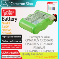 CameronSino Battery for Akai CP161AUS CP250AUS CP260AUS CP261AUS P360AUS fits AT&amp;T 89-1332-00-00 Cordless phone Battery 600mAh