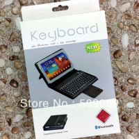 HOT! New Bluetooth Wireless Keyboard PU Leather Case Cover for iPad mini wholesale 100pcs/lot Free Shipping