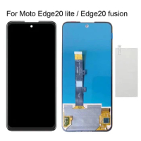 Original Super AMOLED Screen For Motorola Moto Edge 20 Lite Lcd Display Touch Digitizer Assembly Screen Edge20Fusion Replacement