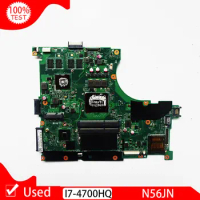 Used N56JN I7 I7-4700HQ CPU REV2.0 For Asus N56 N56J Laptop Motherboard