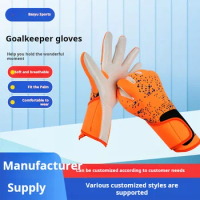 New Football Gloves Falcon Professional Goalkeeper Gloves Wholesale of Thickened Goalkeeper Protective Gloves for Competition Tr