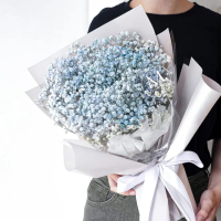 【Floral M】夢幻星空克萊茵藍滿天星鮮花花束(鮮花花束/花禮/買花/送禮/玫瑰/情人節生日告白求婚)