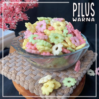 PILUS Warna 500gr - Sakura Ribut Ajisan Warna Snack Sakura Jadul Gurih Manis Asin Pedas Tampilan Jad