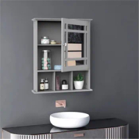ZK30 Bathroom Cabinet with Mirror Space Saving Cabinet Makeup Vanity Cabinet For Bathroom Furniture Standing