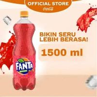 Fanta Rasa Strawberry Minuman Soda Botol 1500 mL [3 pcs]