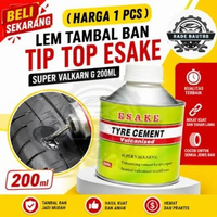 ( PAKET 1 PCS ) Lem Tambal Ban Tip Top Esake Super Valkarn G 200ml