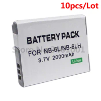 10pcs/lot NB-6LH nb-6lh Camera Battery Replacement For Canon SX510 SX170 S200HS S90 D10 SD1200 Digital Camera Accessories