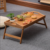 茶桌 竹制木托盤實木盤長方形竹盤木盤子木質托盤圓盤茶盤燒烤盤折疊桌