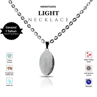 MENSTUDIO - Kalung Liontin Bunda Maria Katolik Pria Wanita Anti Karat, Titanium, Stainless Steel, Je