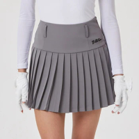 Blktee Golf Women's Short Skirt Pleats Skort Spring/Summer New High-end Fashion Design Ladies Girls' Tennis Culottes high-waist