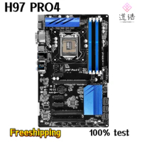 For Asrock H97 PRO4 Motherboard 32GB HDMI LGA 1150 DDR3 ATX H97 Mainboard 100% Tested Fully Work
