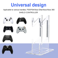 Dual Game Controller Holder Acrylic Gamepad Display Support for Xbox Elite/Xbox 360/PS4/PS5/PS3 Joystick Rack Stand