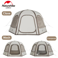 Naturehike Hexagonal Inflatable Tent Pergola Cabin Dome Air Tent Shelter Canopy Beach Camping PVC 150D Sun Protection Summer