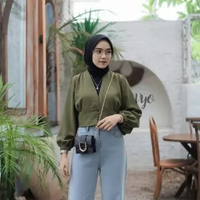 VYO Sheila Top Blouse Atasan Crop Top Blouse Vintage - Outer Crop Remaja Wanita ALL SIZE All Size AR