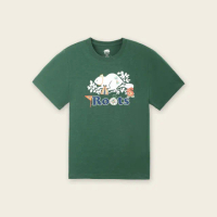 【Roots】Roots 男裝- ROOTS CAMP修身短袖T恤(深綠色)