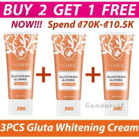 Krim Malas Pemutih Gluta, 30G, Krim Pelembap Kulit, Beli 2 Dapat 1 Promosi Percuma Skincare-Condor-j