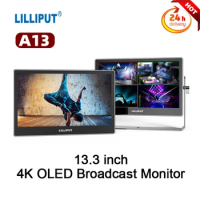13.3 Inch 4K OLED Screen Broadcast Monitor LILLIPUT A13 3840*2160P 400Nit 100000:1 Portable Monitor For Phone PC Laptop PS4/5