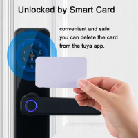 Smart Lock Fingerprint Lock, Keypad Door Lock with Handle Fingerprint, Electronic Smart Deadbolt Door Lock for Home Office