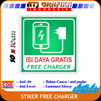 Stiker isi daya hp gratis Sticker free charger handphone listrik