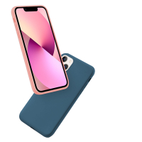 iPhone13mini 5.4吋 液態矽膠手機保護殼 粉紅色 13mini手機殼 13mini保護殼