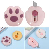Cute Retractable Carton Opener Cutting Tool Letter Opener Utility Knife Box Cutter