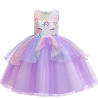 Kids birthday dress unicorn princess free crown