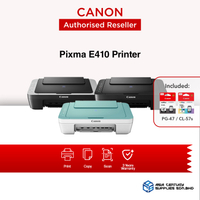 Canon Pixma E410 Compact All In One Wired Inkjet Printer / Print Scan Copy / 3years Warranty