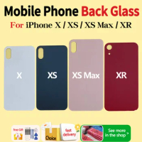 Back Glass Panel For iPhone X XR XS XS Max Battery Cover Replacement Parts High quality Housing Big Hole Camera